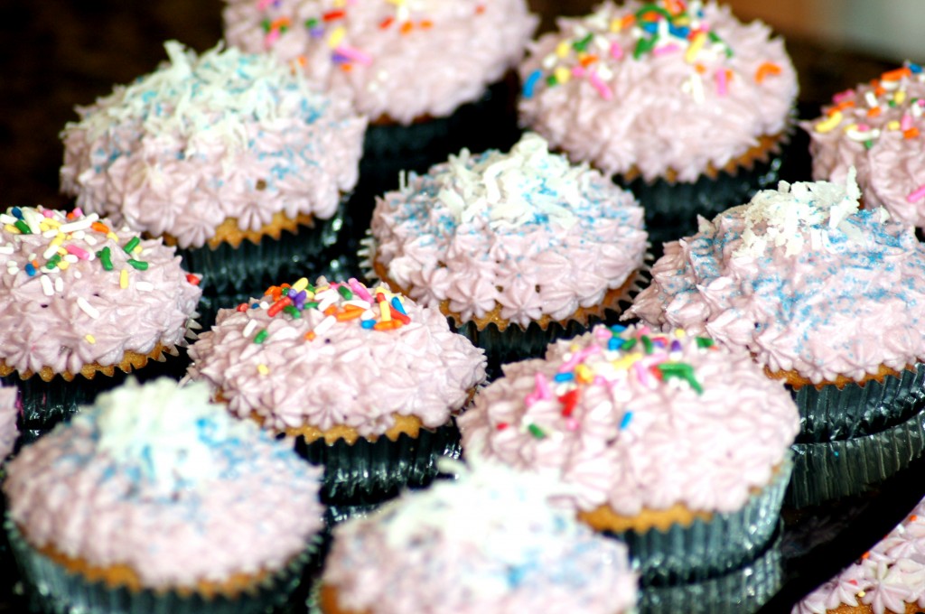 Frosted cupcakes